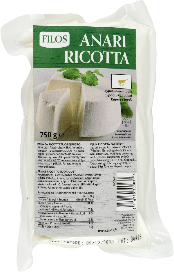 Filos Anari Ricotta juusto 750g